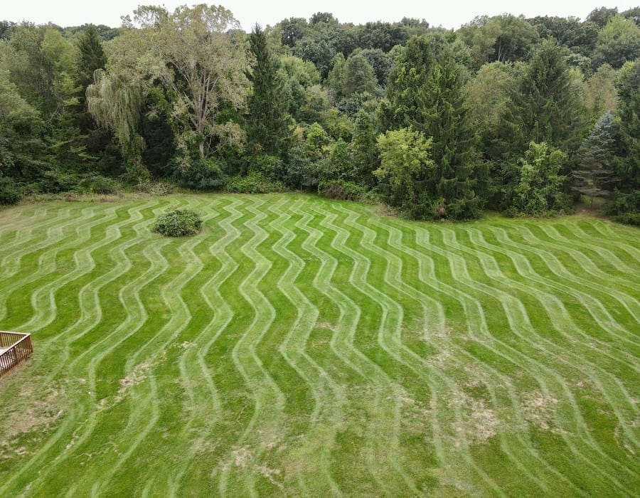 Bemis Lawn & Landscape crew and equipment
